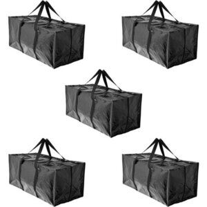 5 Moving Bags Heavy Duty Extra Large Stronger Handles Wrap Totes Storage Boxes